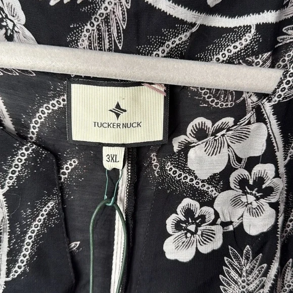 TUCKERNUCK Tnuck Beach Noir‎ Bloom Caftan Dress Coverup - Picture 8 of 12